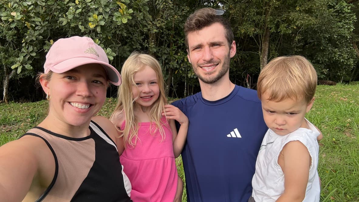 The Vitali family in Costa Rica