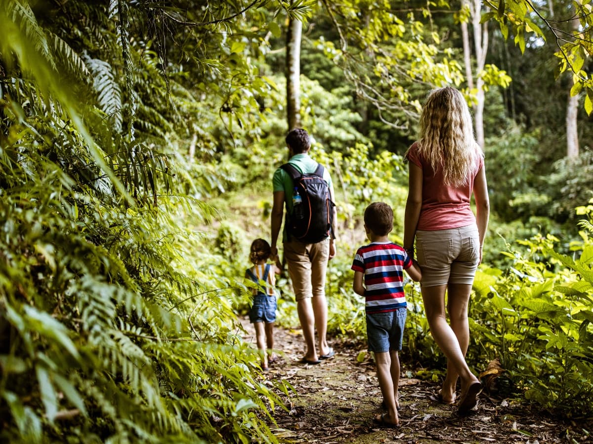 A family enjoying life in Costa Rica